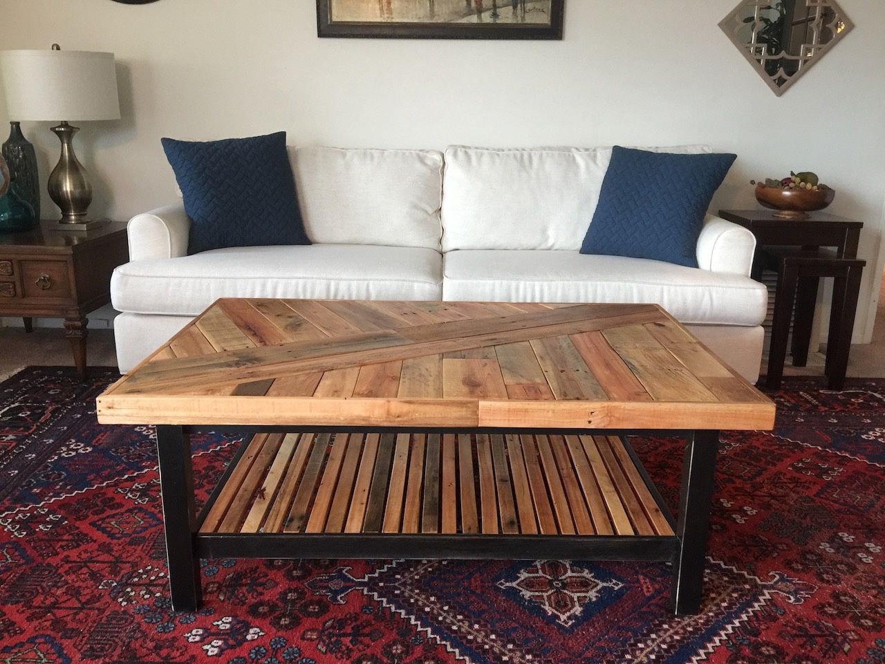 Custom Maid Coffee Table From Recycled Pallet Wood