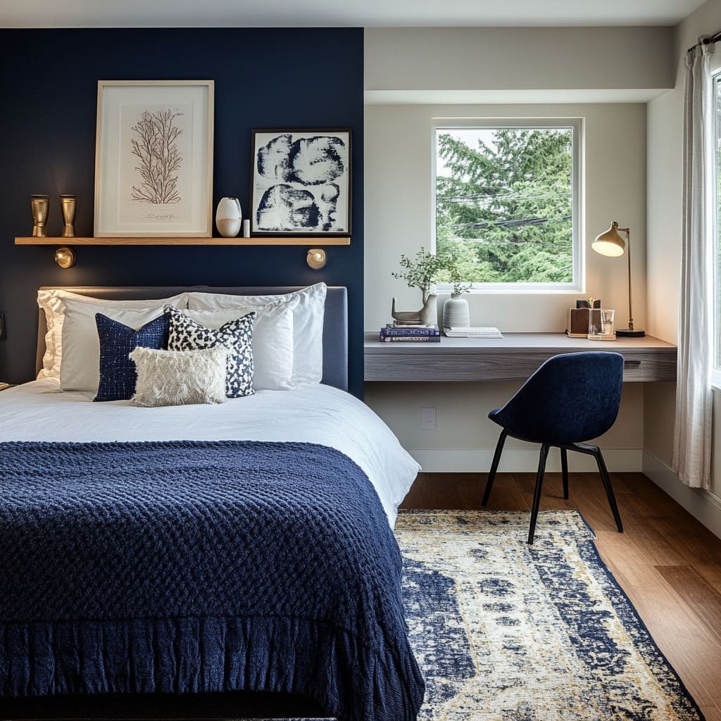 Dark Blue Bedroom Design Ideas: Striking the Right Balance