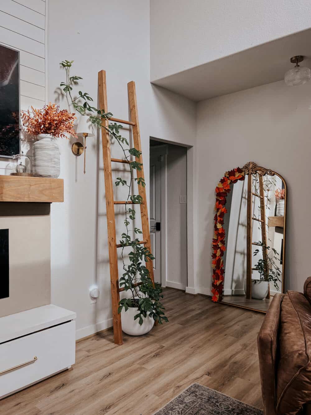 Decorating Our Floor Mirror For Fall – Love & Renovations