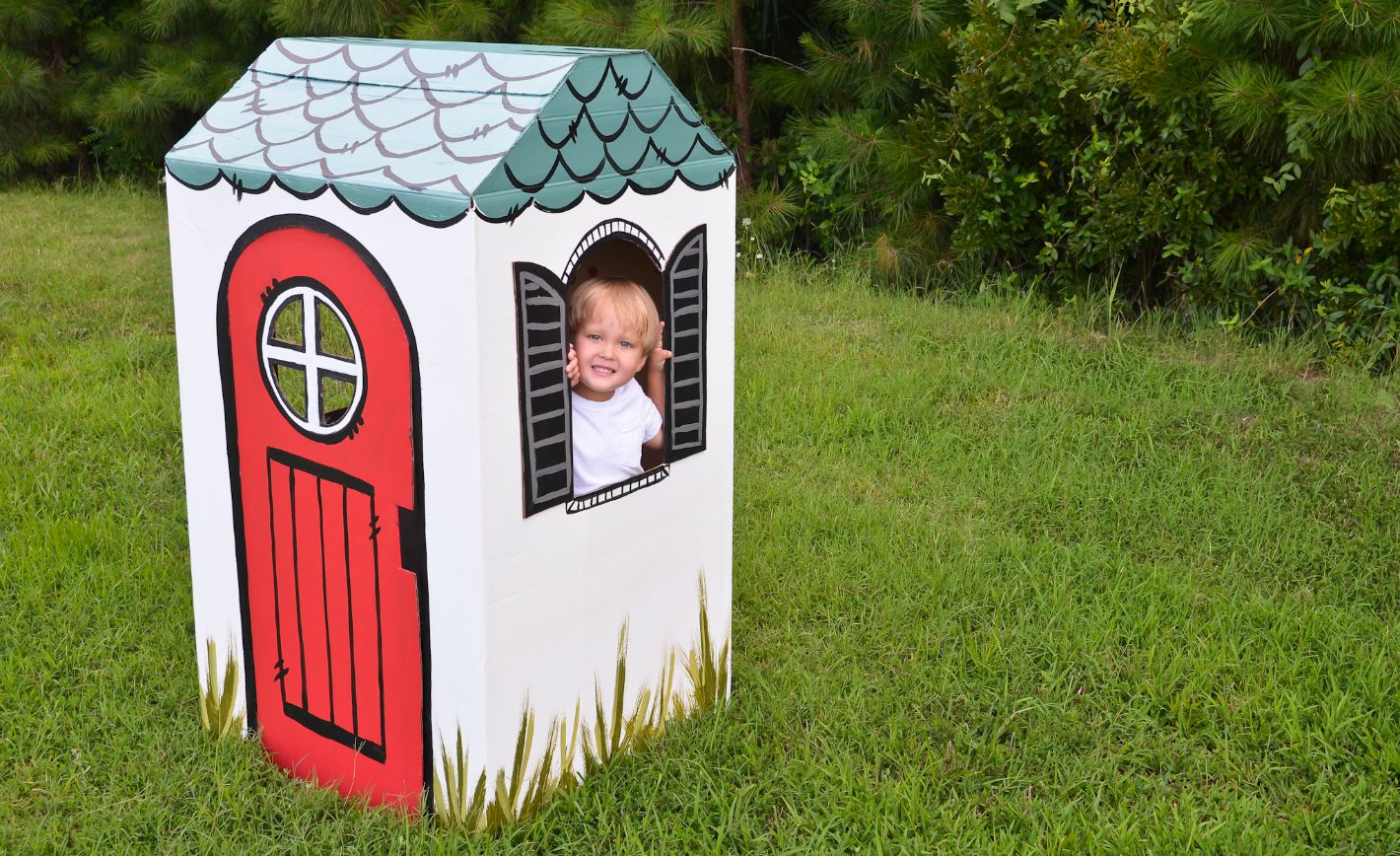 DIY: Cardboard Box Playhouse - Project Nursery