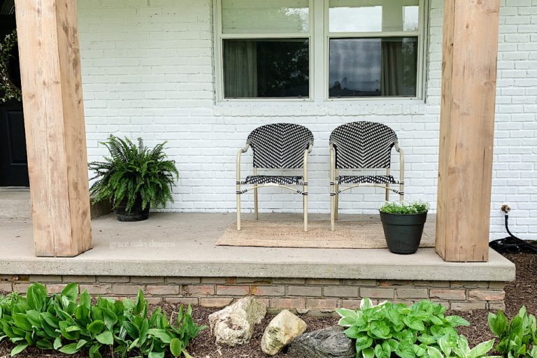 EXTERIOR REFRESH - PAINTED BRICK | ORC WEEK 4 - Grace Oaks Designs
