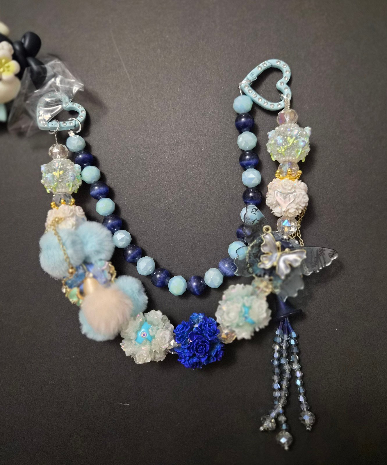 Fancy Bead Nanci bag Charm