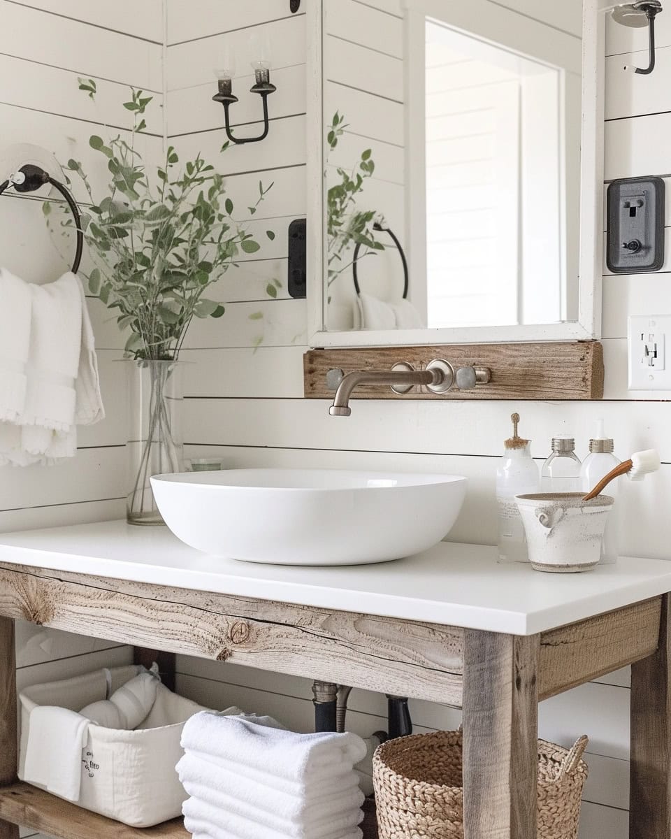 Farmhouse Bathroom Ideas Story - A Blissful Nest