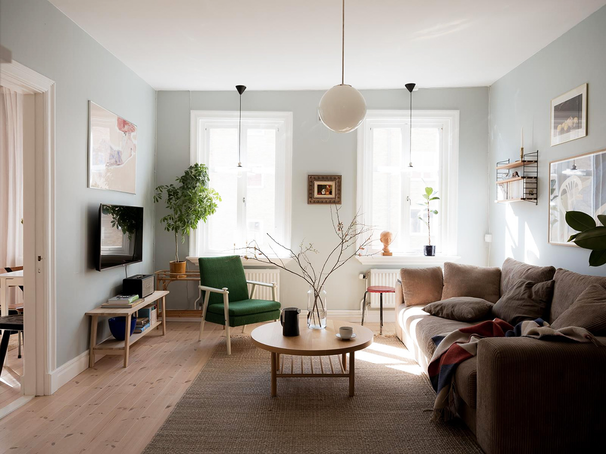Fresh and airy small apartment in Sweden (58 sqm) 〛 ◾ Photos ◾ Ideas ◾ Design