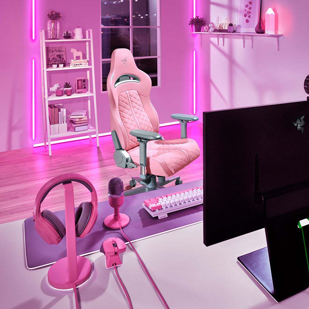 Gaming Setup Neon Pink Gaming Chair Portland Pink Reclining Gaming Chair With Footrest Homebase
