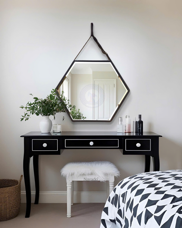Hexagonal Hanging Wall Mirror For Hotel Bathroom Projects NAV 905C