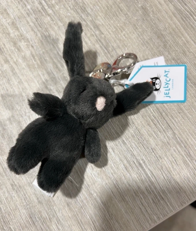 Jellycat Inky bunny bag charm