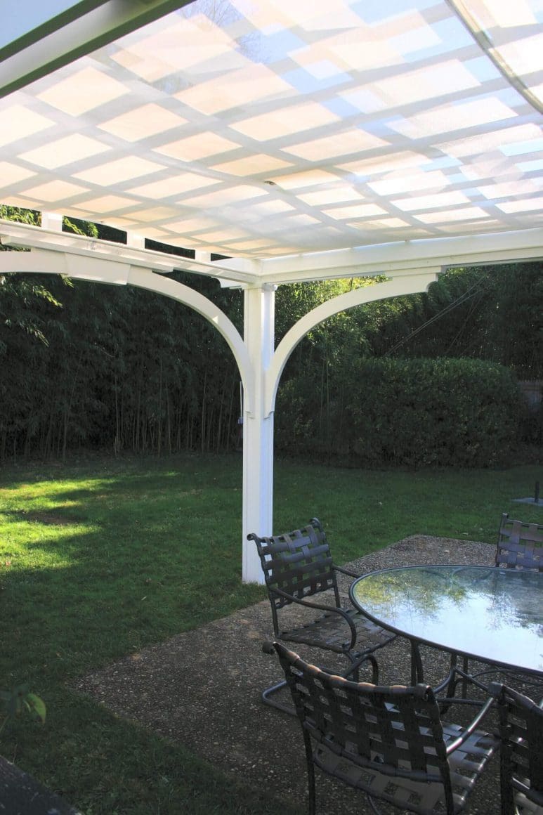 Large Pergola with Shade Cloth No. SP1 | Trellis Structures