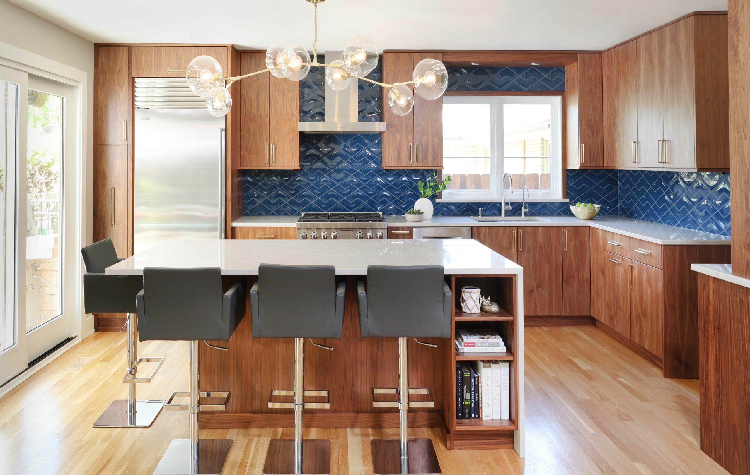 Mid-Century Modern Elmhurst Kitchen Pops with Personality - Normandy Remodeling