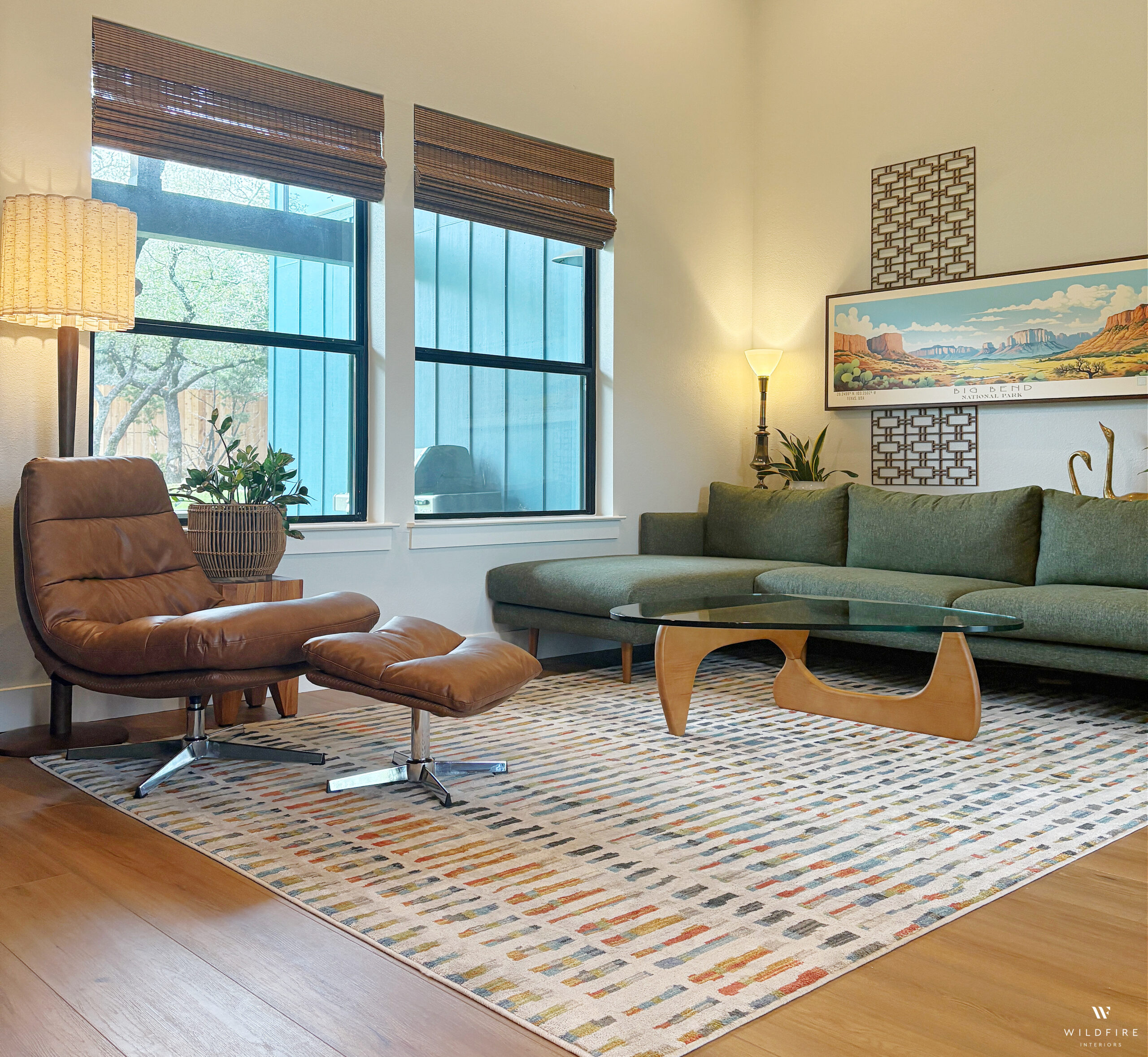 Mid-Century Modern Living Room Reveal - Wildfire Interiors