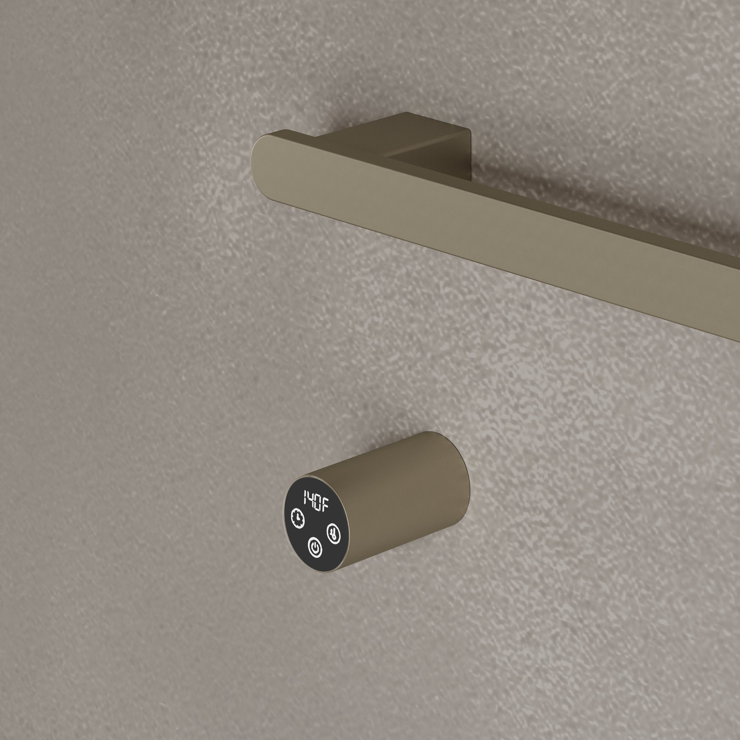 MODERN DESIGN WALL-MOUNTED HEATED TOWEL RACK WITH DIGITAL DISPLAY – ELEMENTO BATH