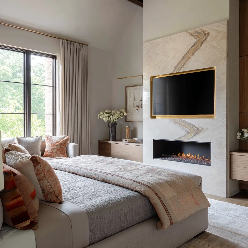 Modern Maximalist Bedroom Design with Depth and Balance | FH