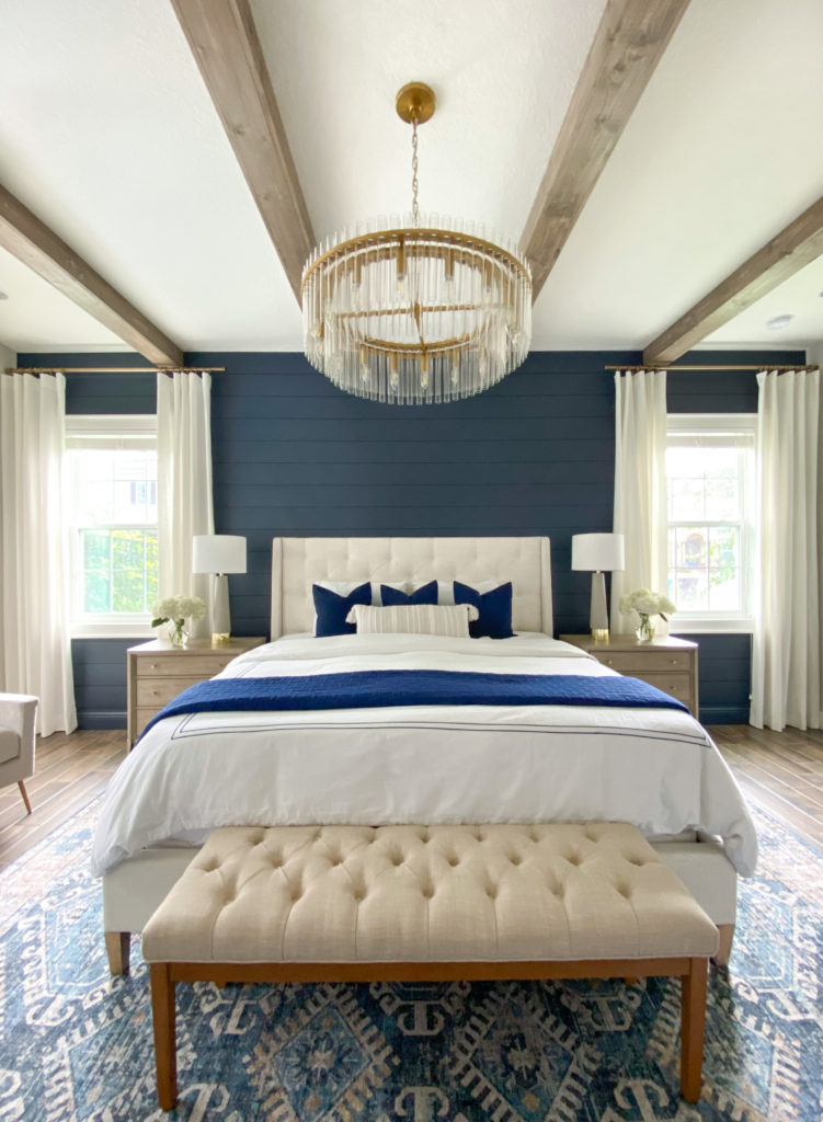 Neighbors Navy + Gold Bedroom Reveal! - Frills and Drills