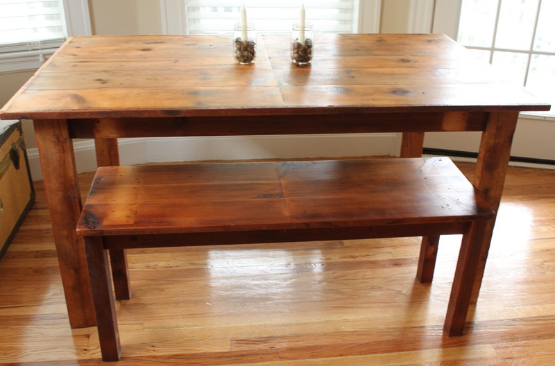 Our Custom-Made Reclaimed Wood Dining Room Table – Domestocrat