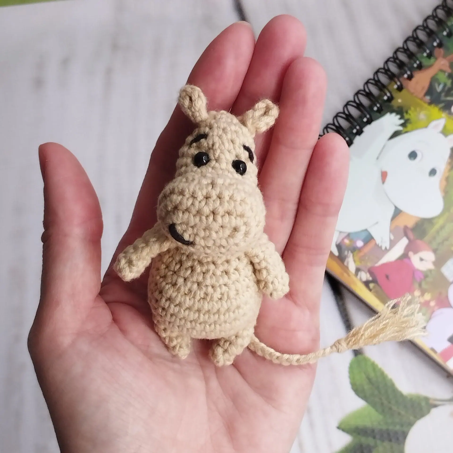 PDF PATTERN crochet Moomin soft toy/keychain/bag charm/car access - DailyDoll Shop