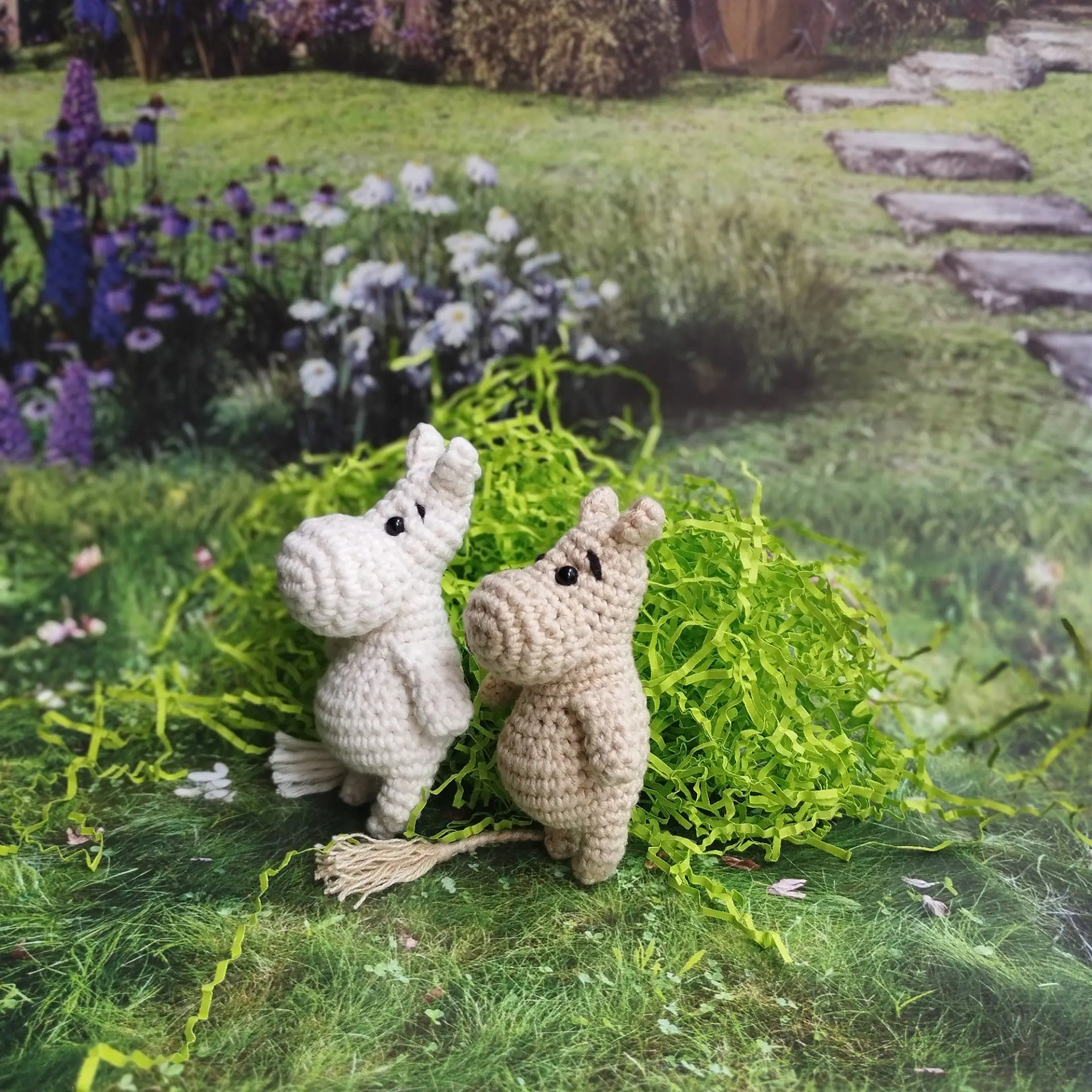 PDF PATTERN crochet Moomin soft toy/keychain/bag charm/car access - DailyDoll Shop