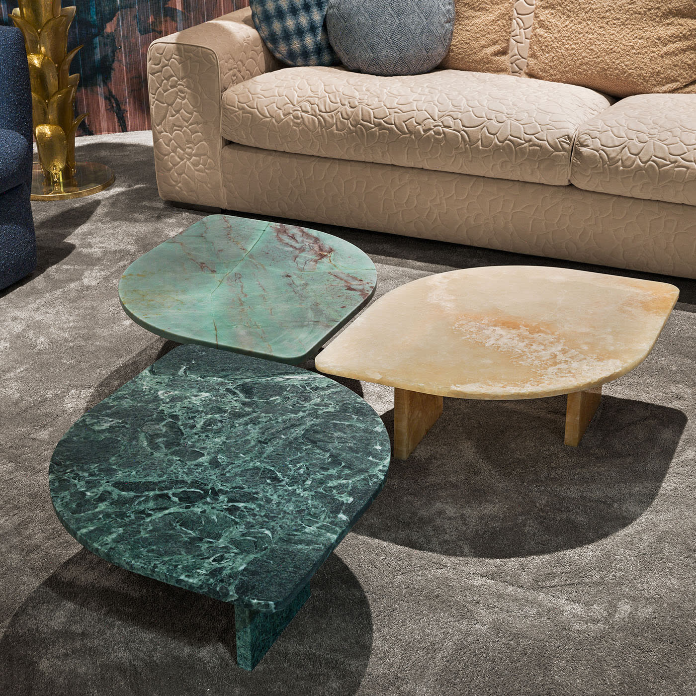 Petal Verde Alpi Marble Coffee Table