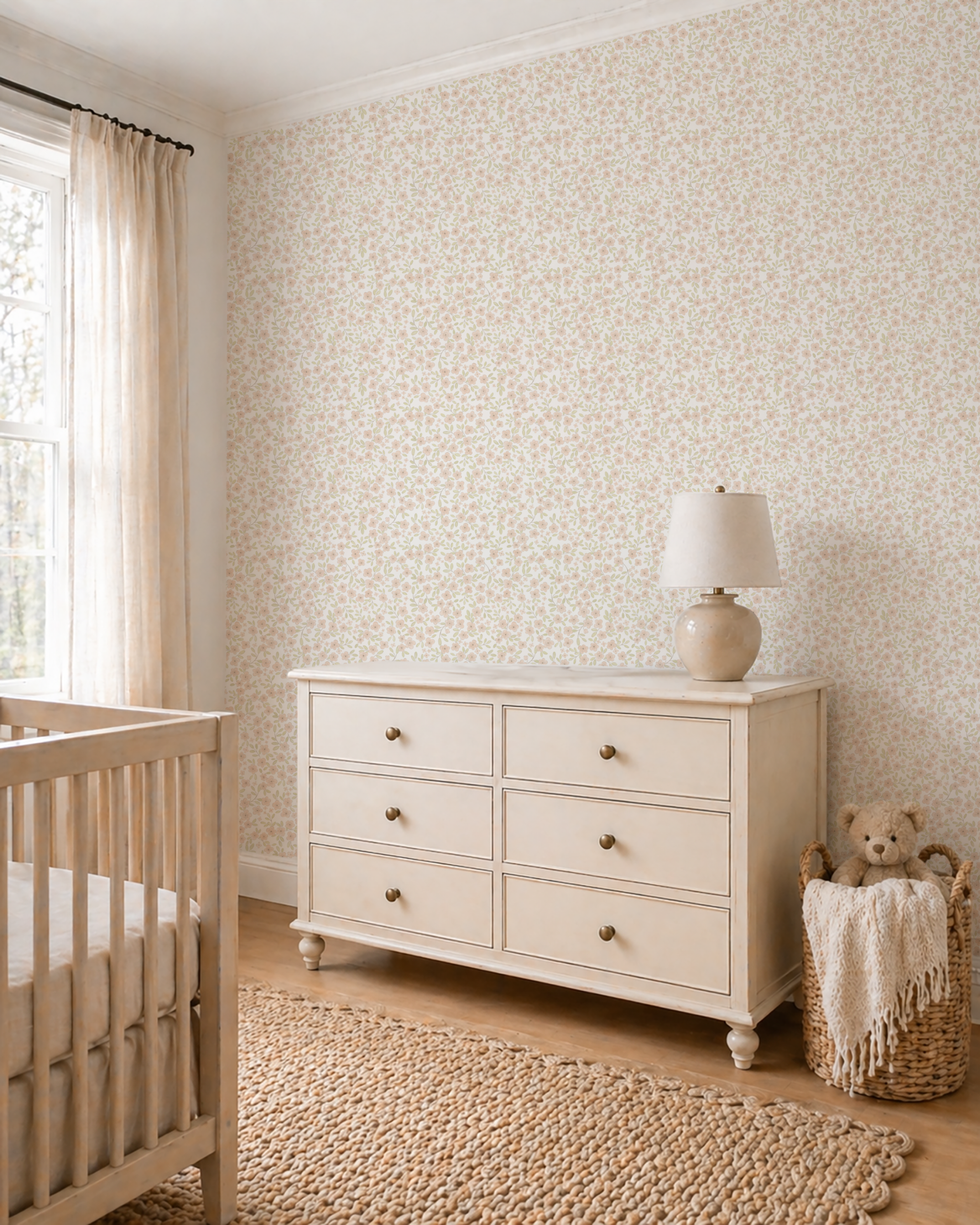 Pink Peel & Stick, Floral, and Flower Wallpaper | Timberlea – Timberlea Interiors