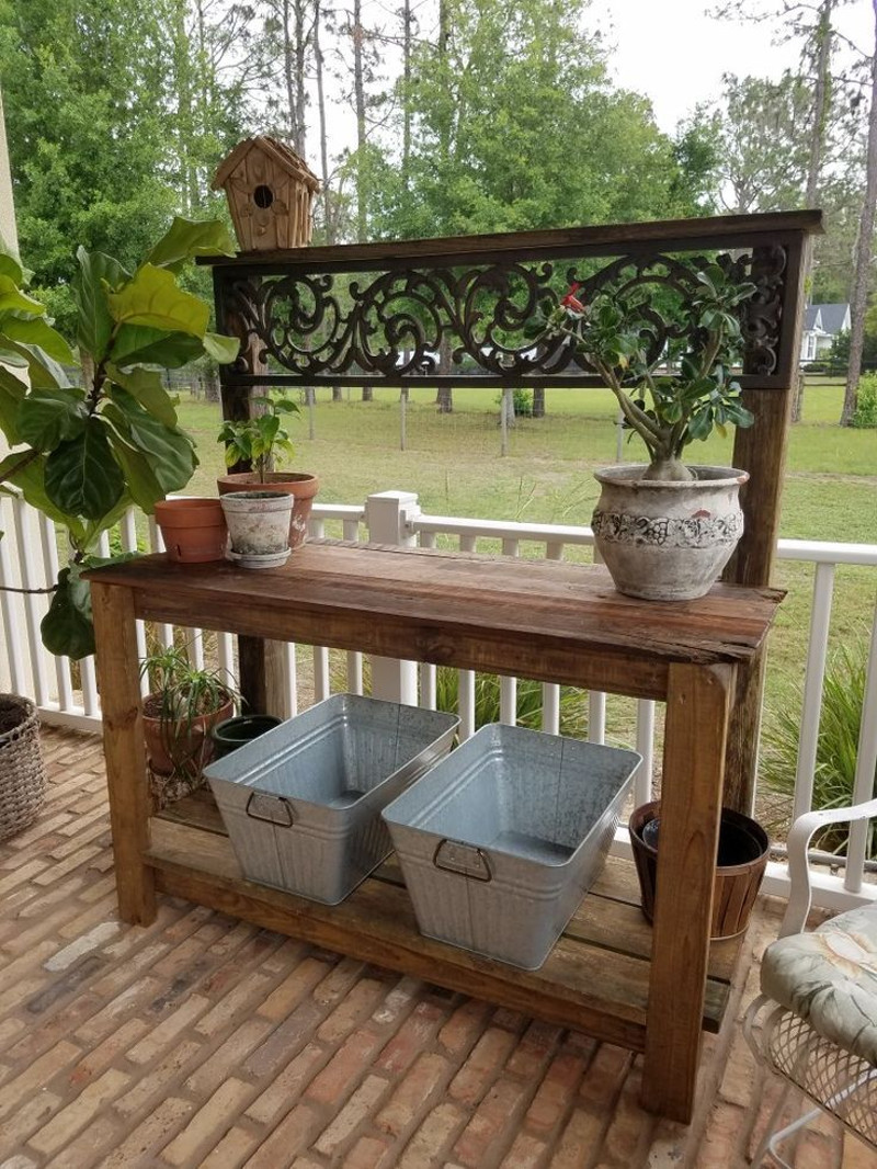 Potting Bench Forest Potting Bench Pressure Treated 3ft 6in Long Elbec