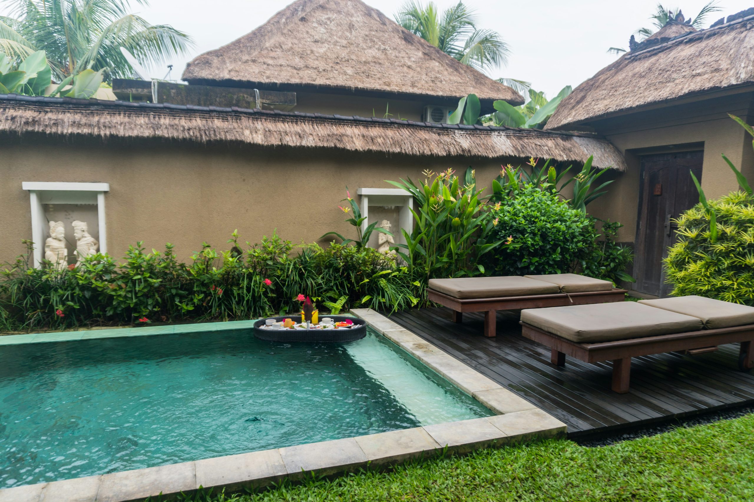 Private swimming pool on my villa in Bali