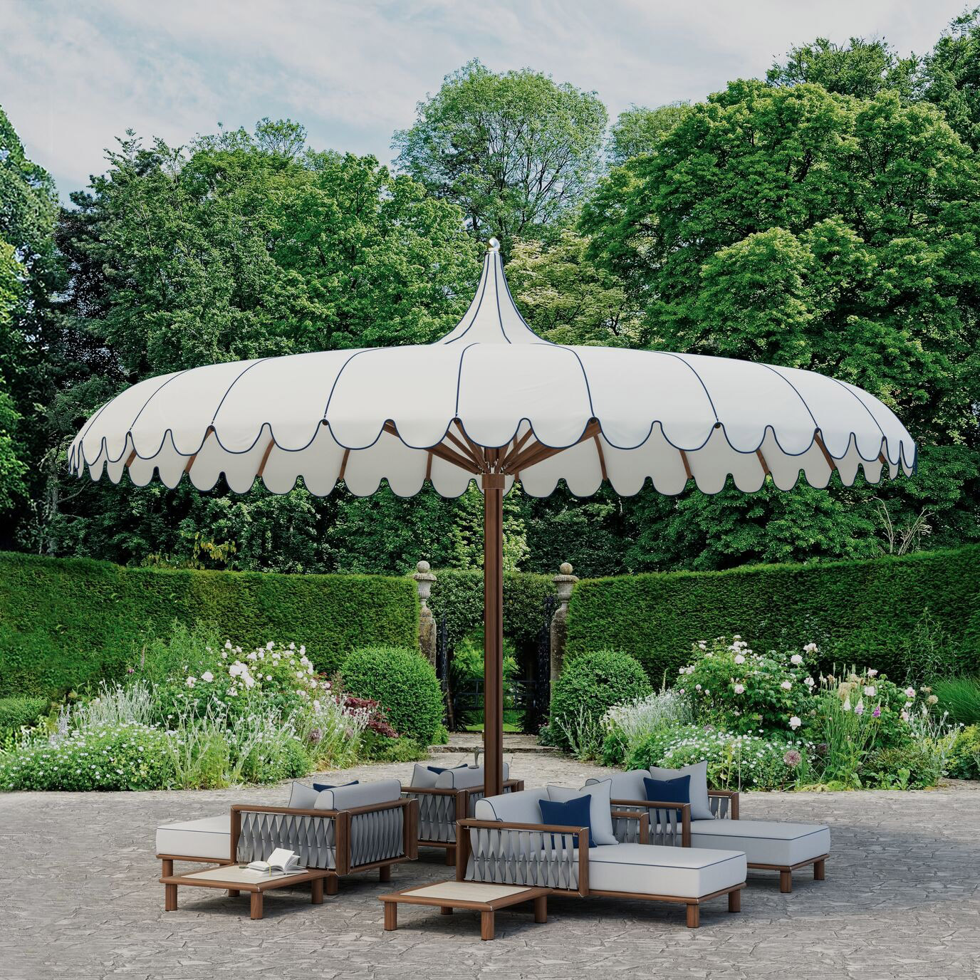 Specialty Patio Umbrellas | Unique Patio Umbrellas | AuthenTEAK