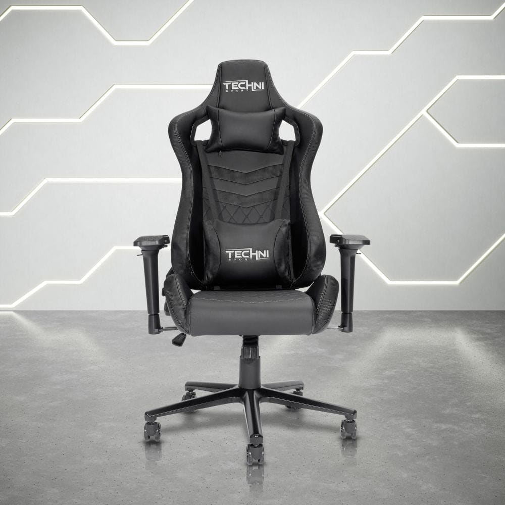 Techni Sport TS-83 Ergonomic High Back Racer Gaming Chair - Black