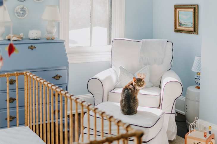 This Forgotten Room Is Now a Calm, Blue Nursery | Apartment Therapy
