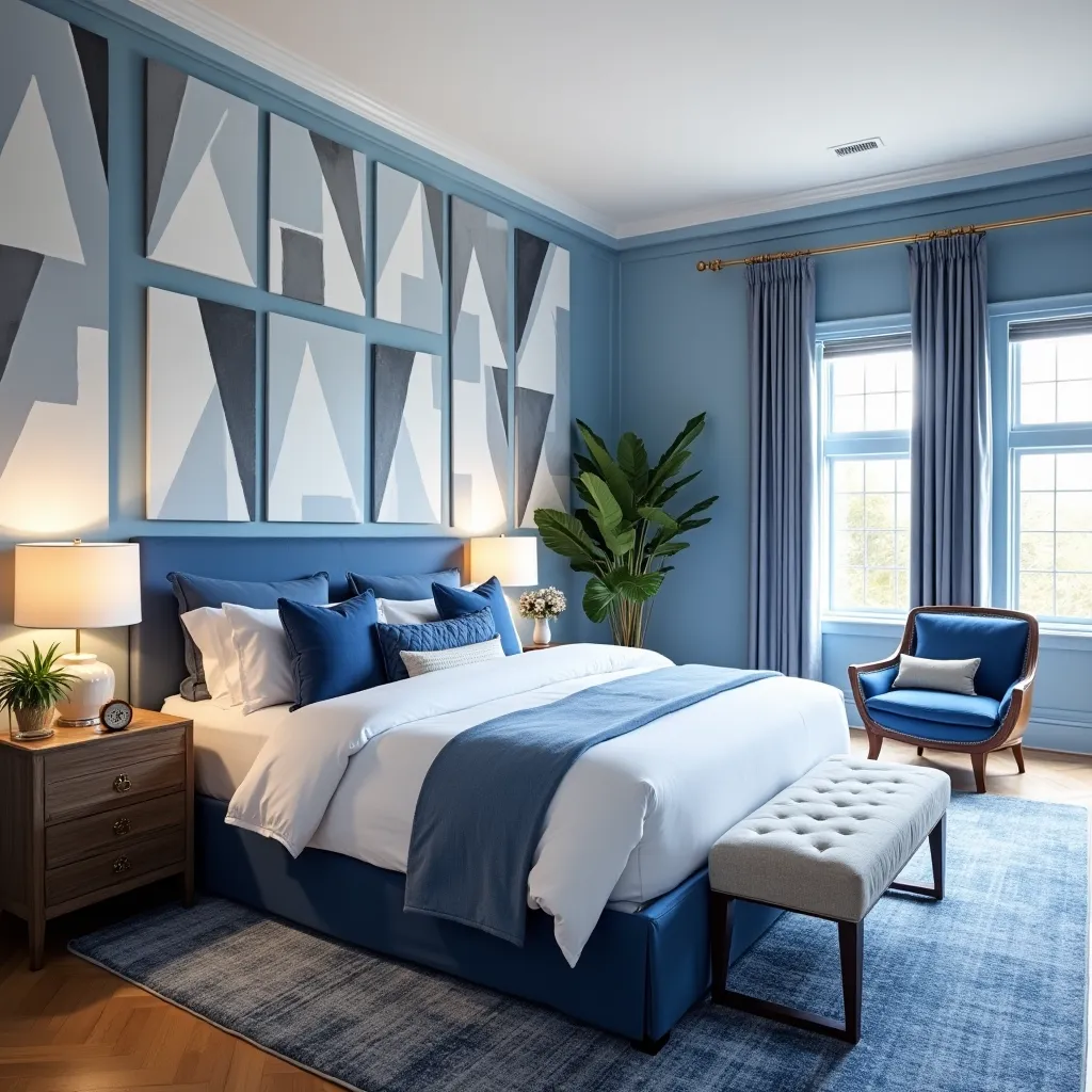 Timeless Blue and White Bedroom Ideas for Fresh, Classic
