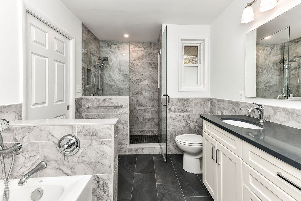 Transitional Style Primary Bathroom Remodel in Alexandria