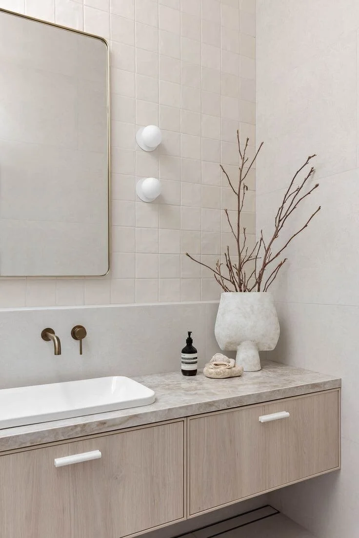 Warm Up Your Bathroom Renovation in 5 Easy Steps | Bathroom Wall Panelling | Timber Vanity | Lights — Zephyr + Stone