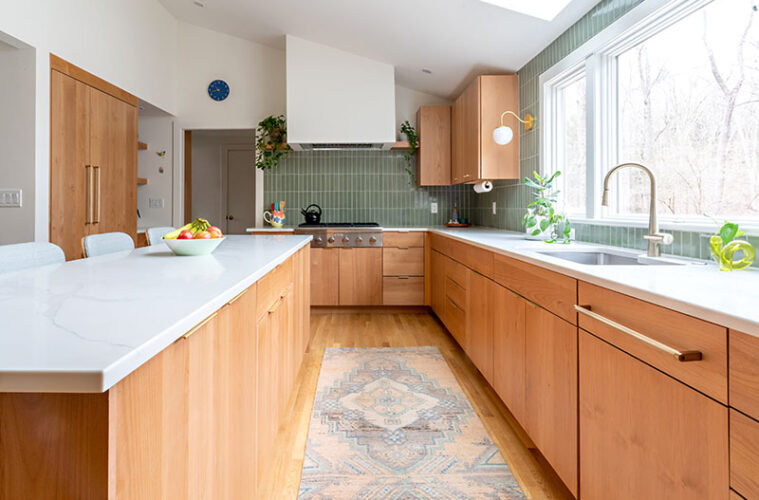 Warm Wood Meets Midcentury Modern In an Updated Boxford Kitchen - Northshore Magazine