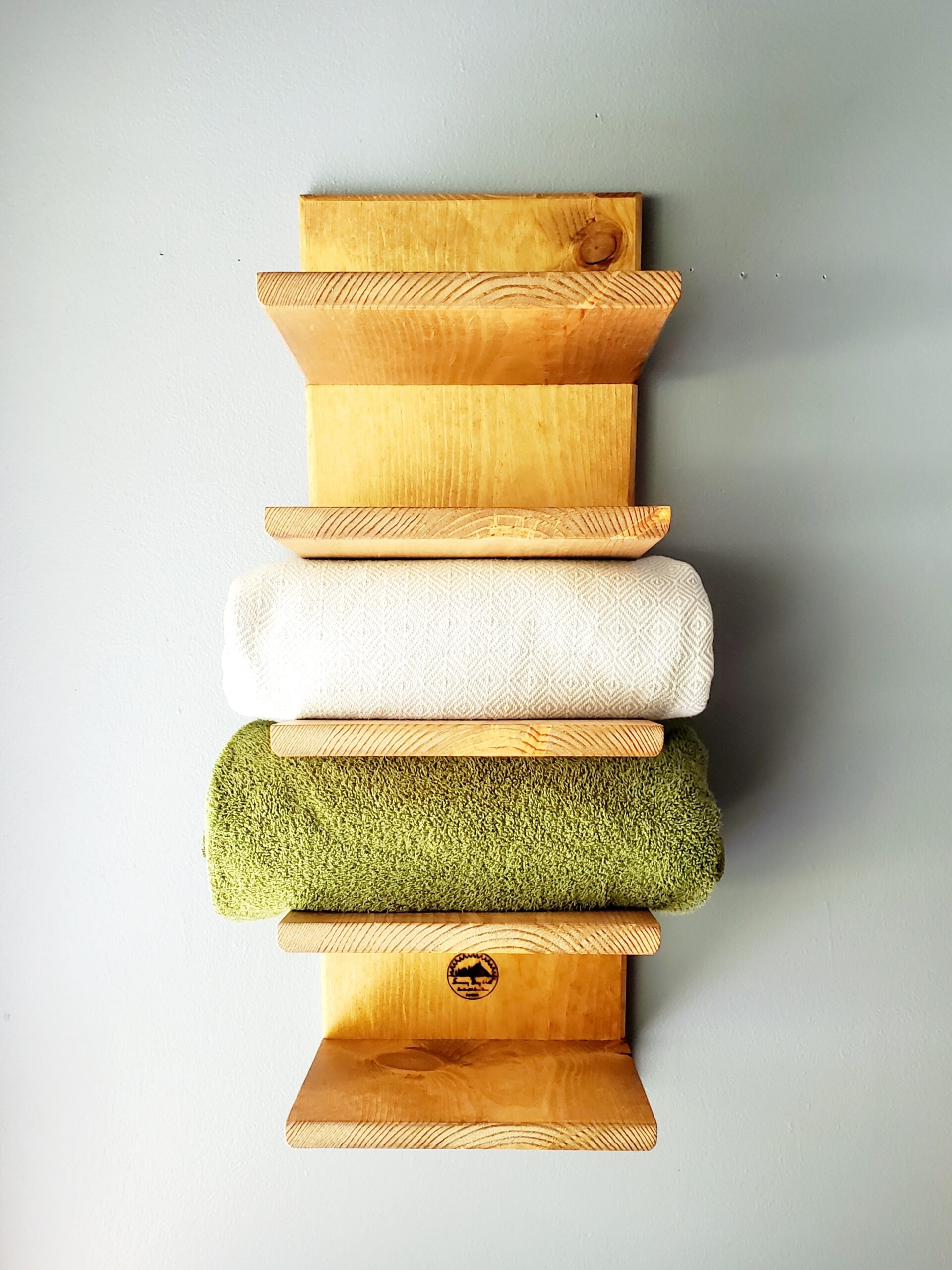X-Large Towel Rack - Modern Rustic Style -