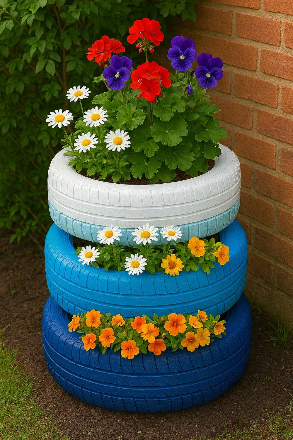 10 DIY Tyre Planter Ideas to Upcycle Your Garden - Susie Harris Blog
