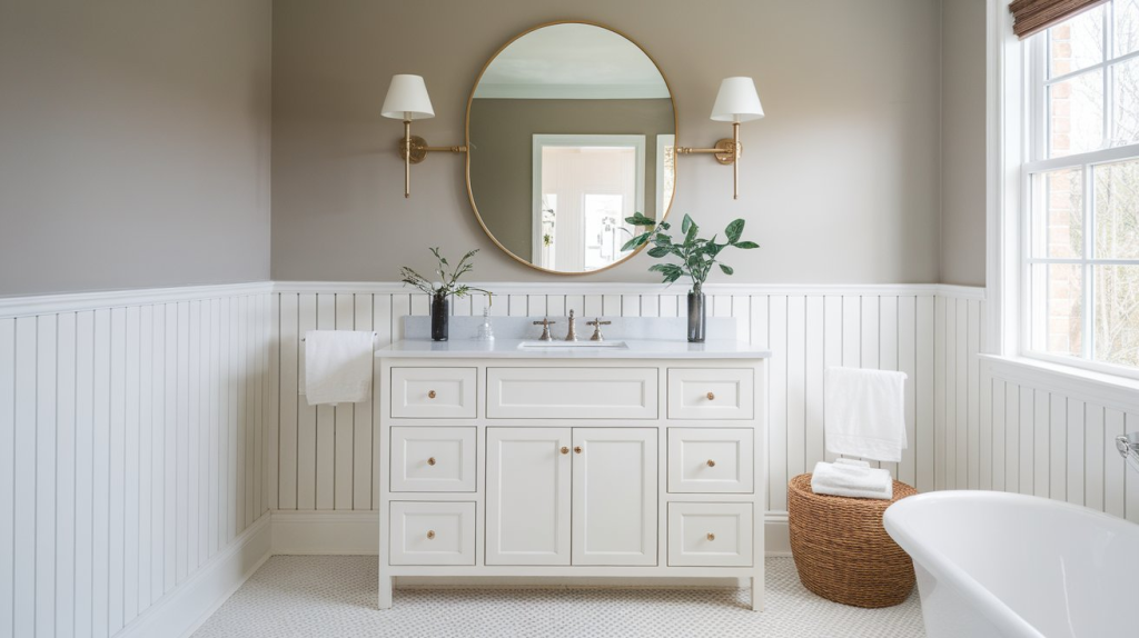 31 Bathroom Wainscoting Ideas You'll Love - A House in the Hills