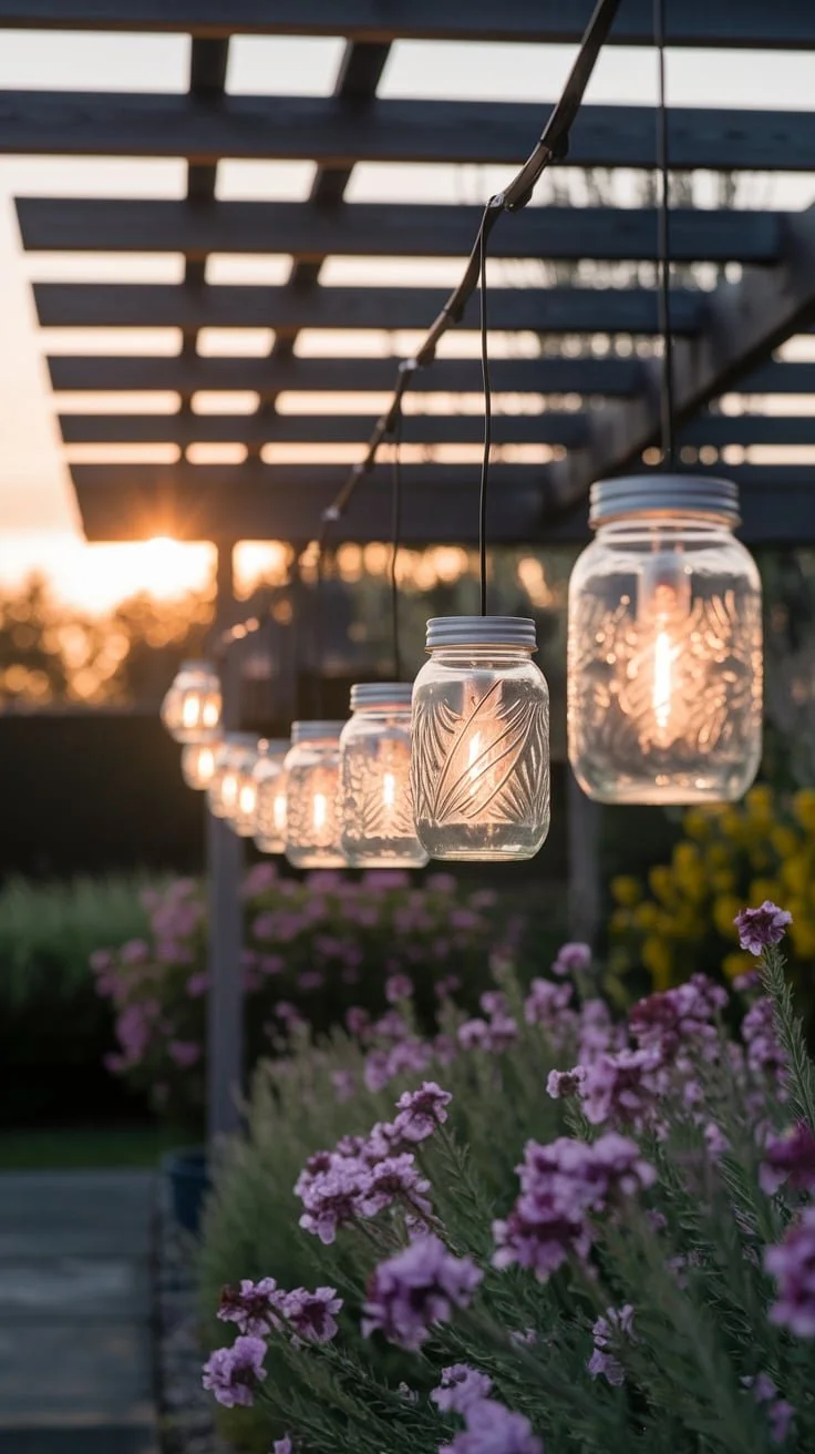 5 DIY Outdoor Mason Jar Lanterns That'll Make Your Garden Glow — Coastal Cottage by Celeste