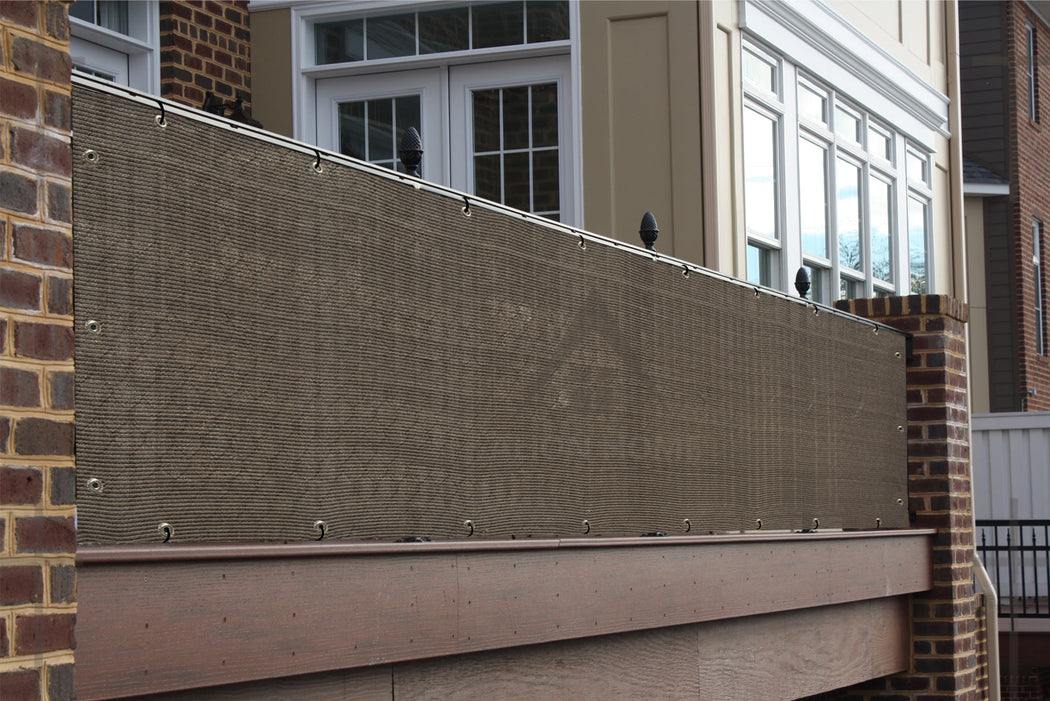 Alion Home (2ft Tall) Custom Sized Privacy Screen - Mocha Brown — Alion Home Inc