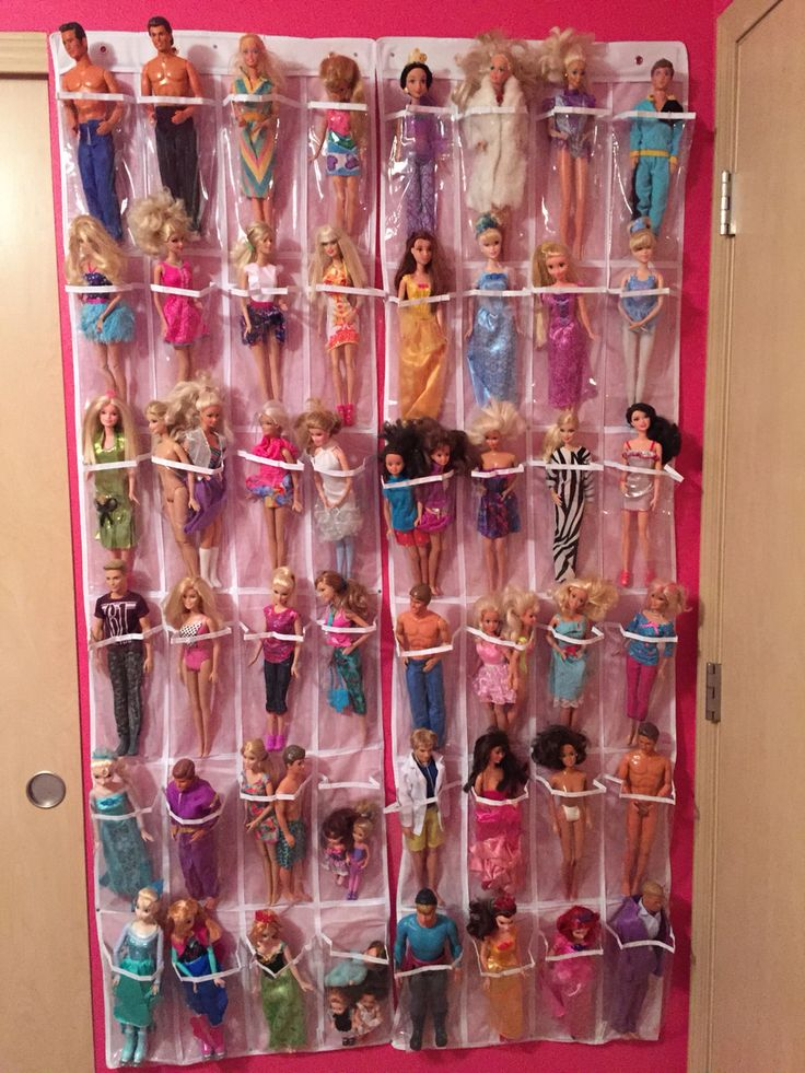 Barbie Storage Barbie Doll Glass Display Case Doll Display Wall Hanging Tabletop Case