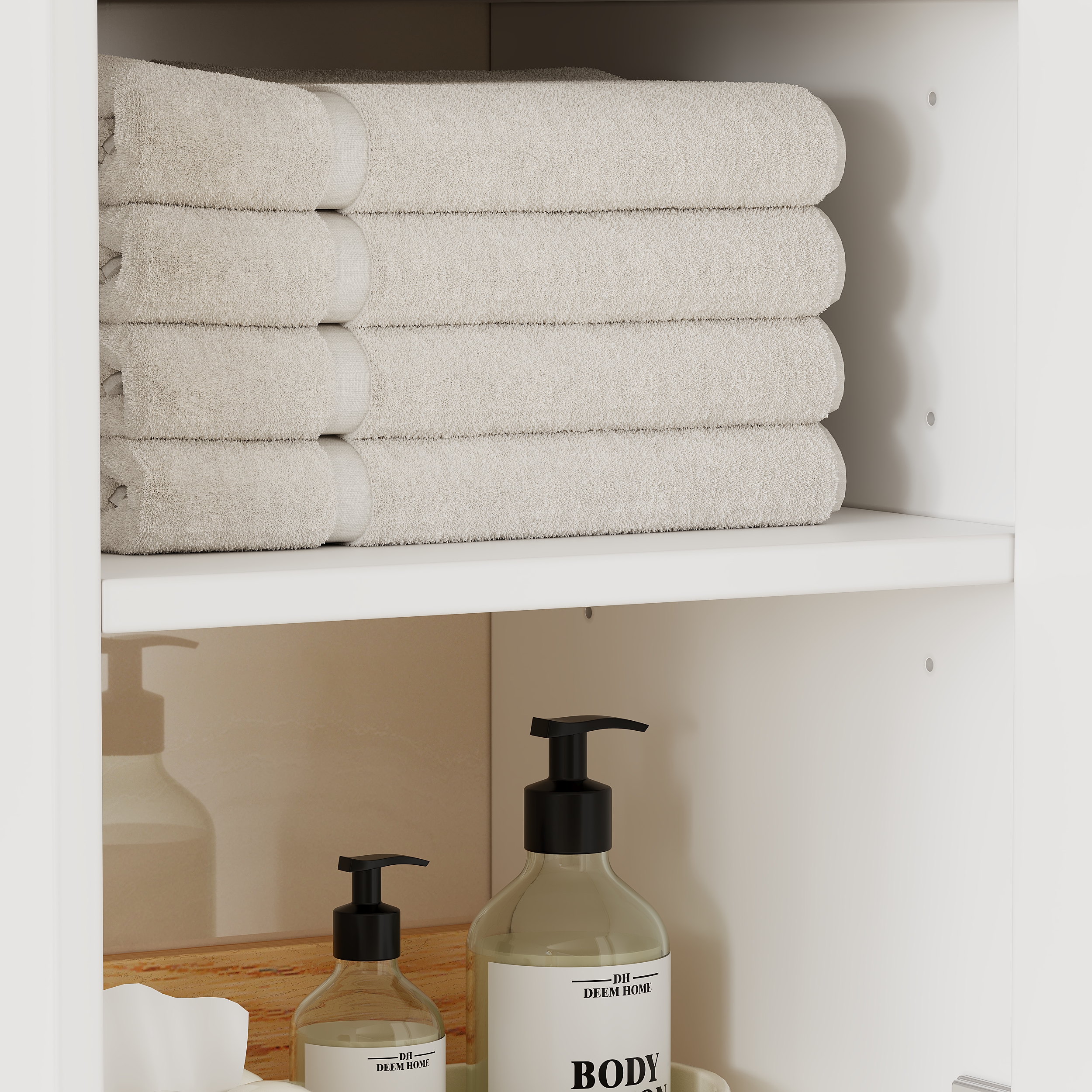 Bathroom Cabinet Bathroom Towel Shelves Freestanding Ktaxon Bathroom Floor Storage Cabinet, Freestanding Cabinet With Doors Drawers,