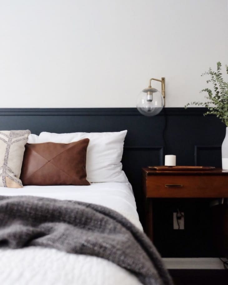 Before & After: Adding Wainscoting to the Bedroom | Apartment Therapy