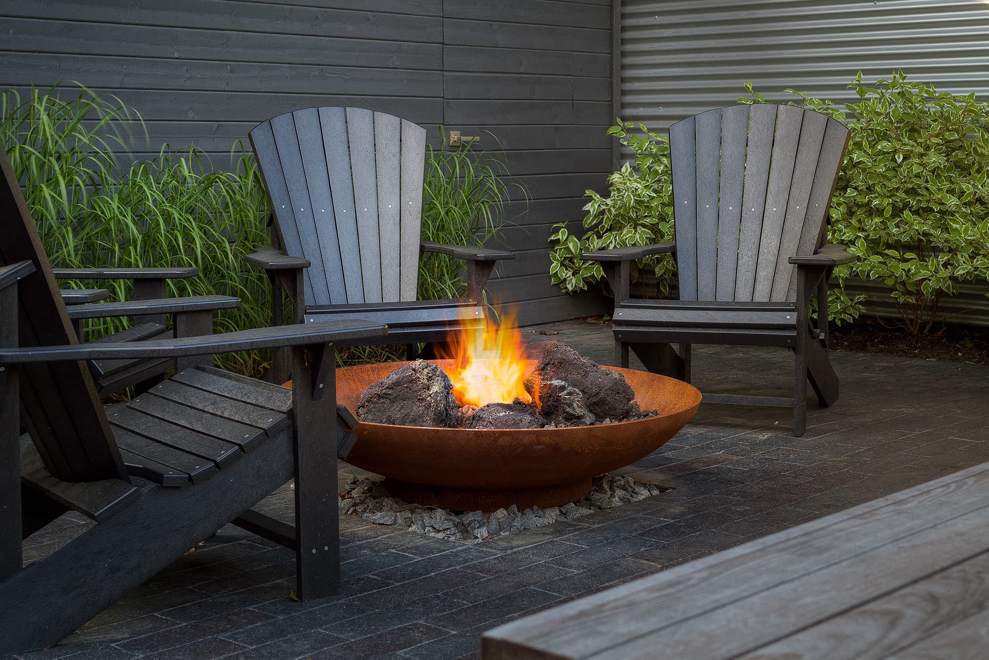 Bol Corten Fire Bowl CA | Modern Round Fire Pit Paloform