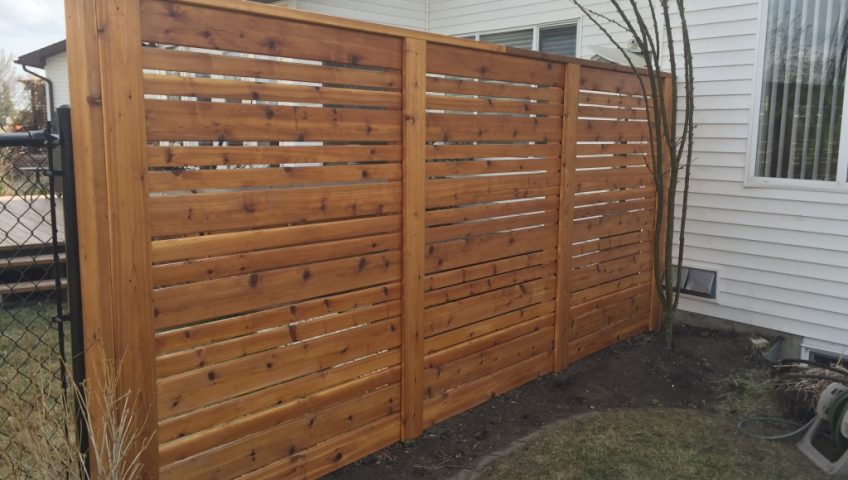 Cedar Privacy Fence | Chinook Landscaping Calgary