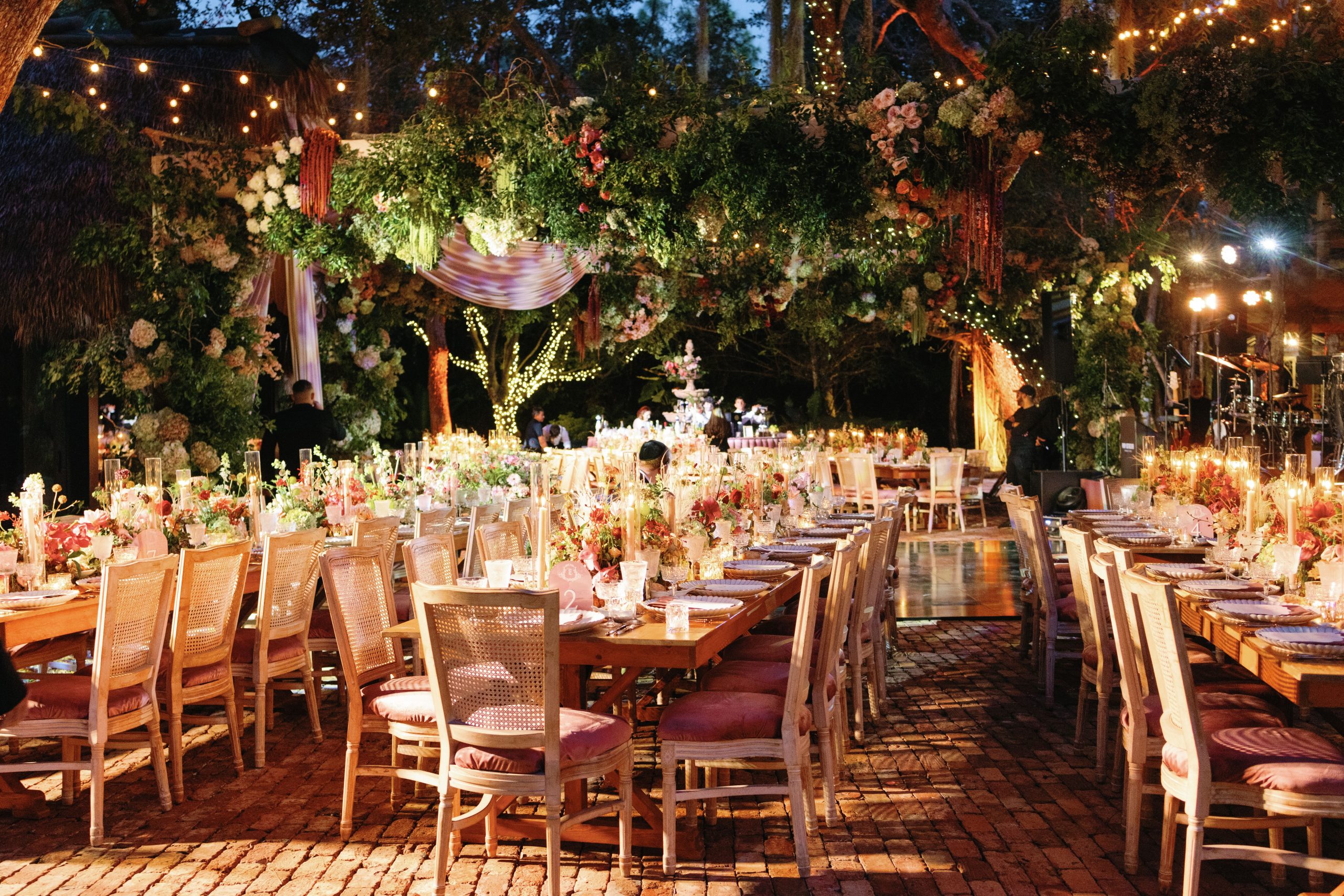 Celebrate this Enchanted Forest Wedding with Romantic Blooming Details at The Barn 305 | Petal Productions | PartySlate