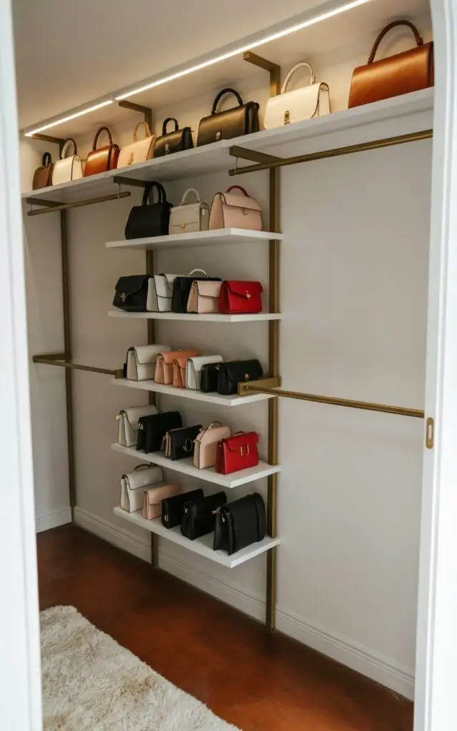 Closet Hanger Ladies Bag Organizer 23 Clever Purse Storage Ideas To Maximize Your Space