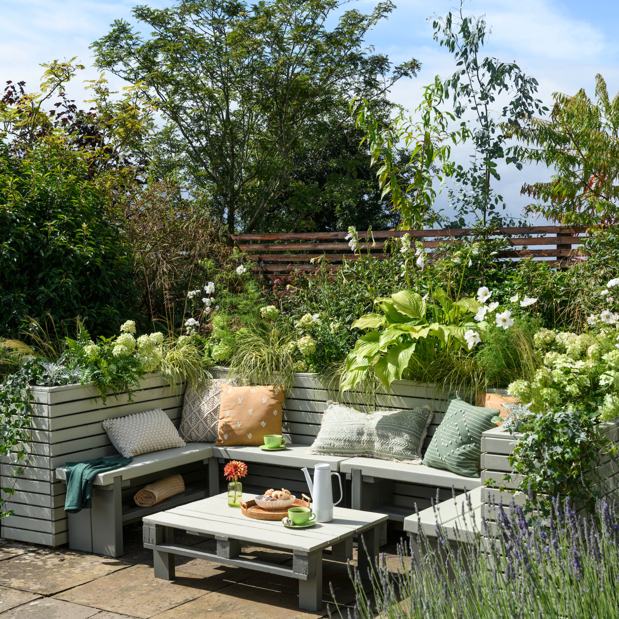 Coffee Table Pallet Patio Set Pallet U-Shape Patio Sofa With Coffee Table Easy Pallet Ideas