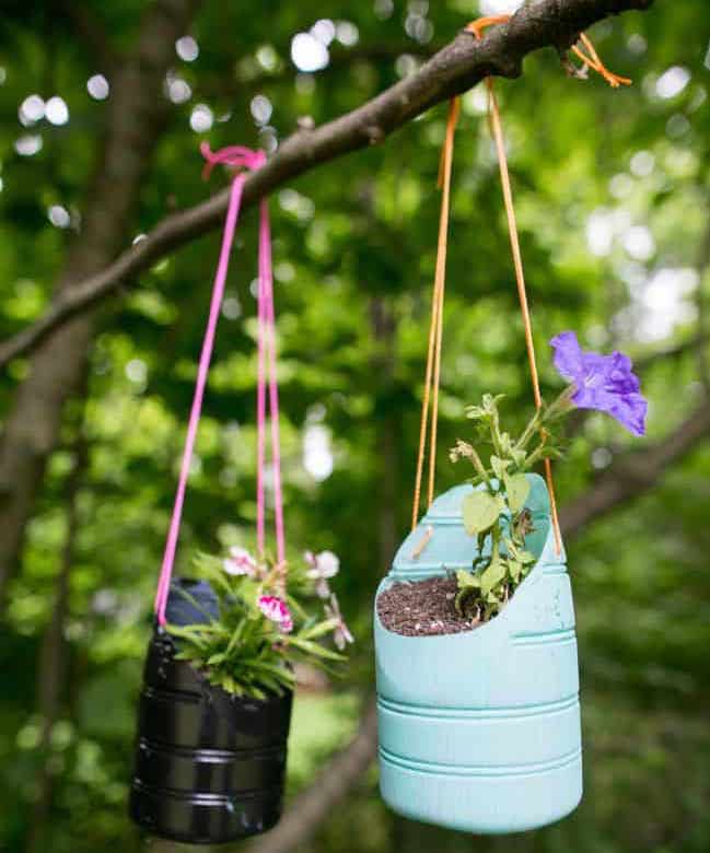 Craft of the Week: Hanging Plastic Bottle Planters - Marhaba Qatar
