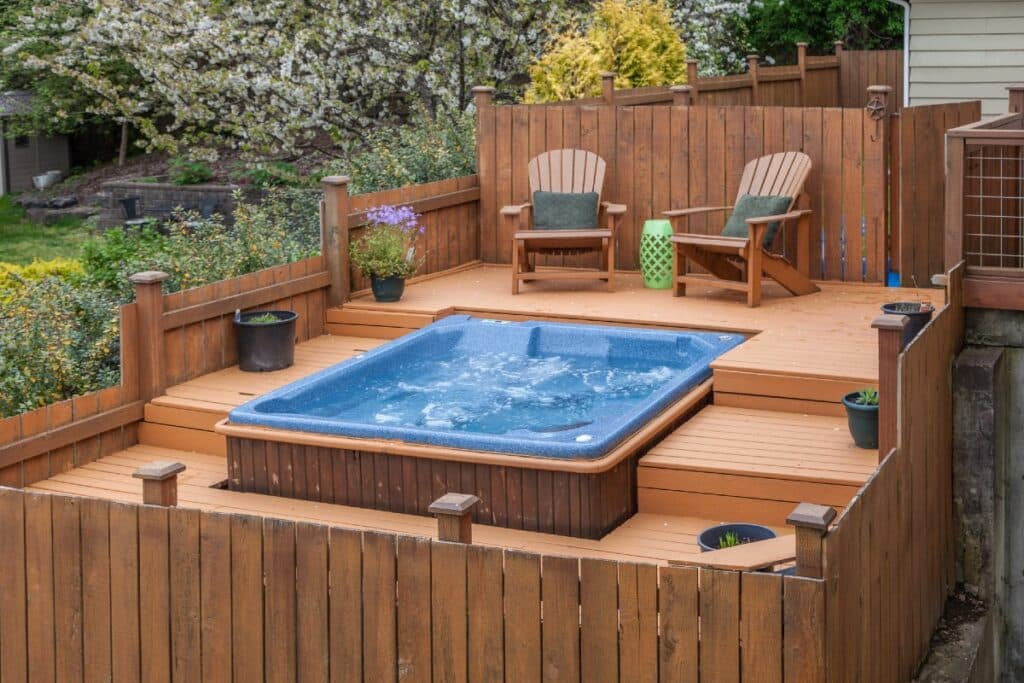 Creating the ultimate backyard escape around your hot tub
