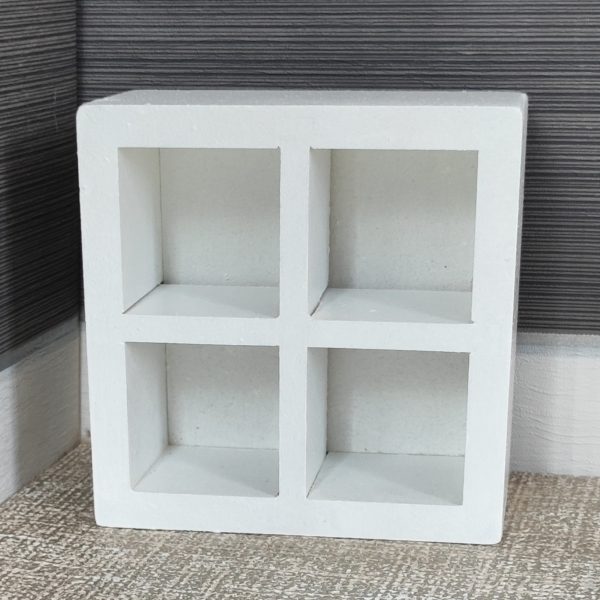 Cube Storage Unit with Drawers - White - 1:6 Scale Doll House Furniture fits Barbie Size Dolls - The Doll House Collection