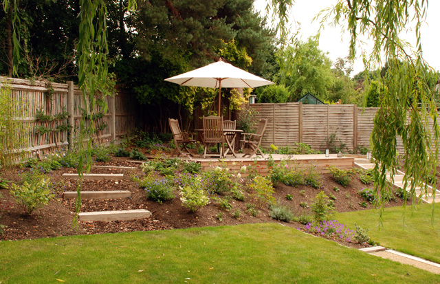 Dealing with sloped gardens | Lisa Cox Garden Designs Blog