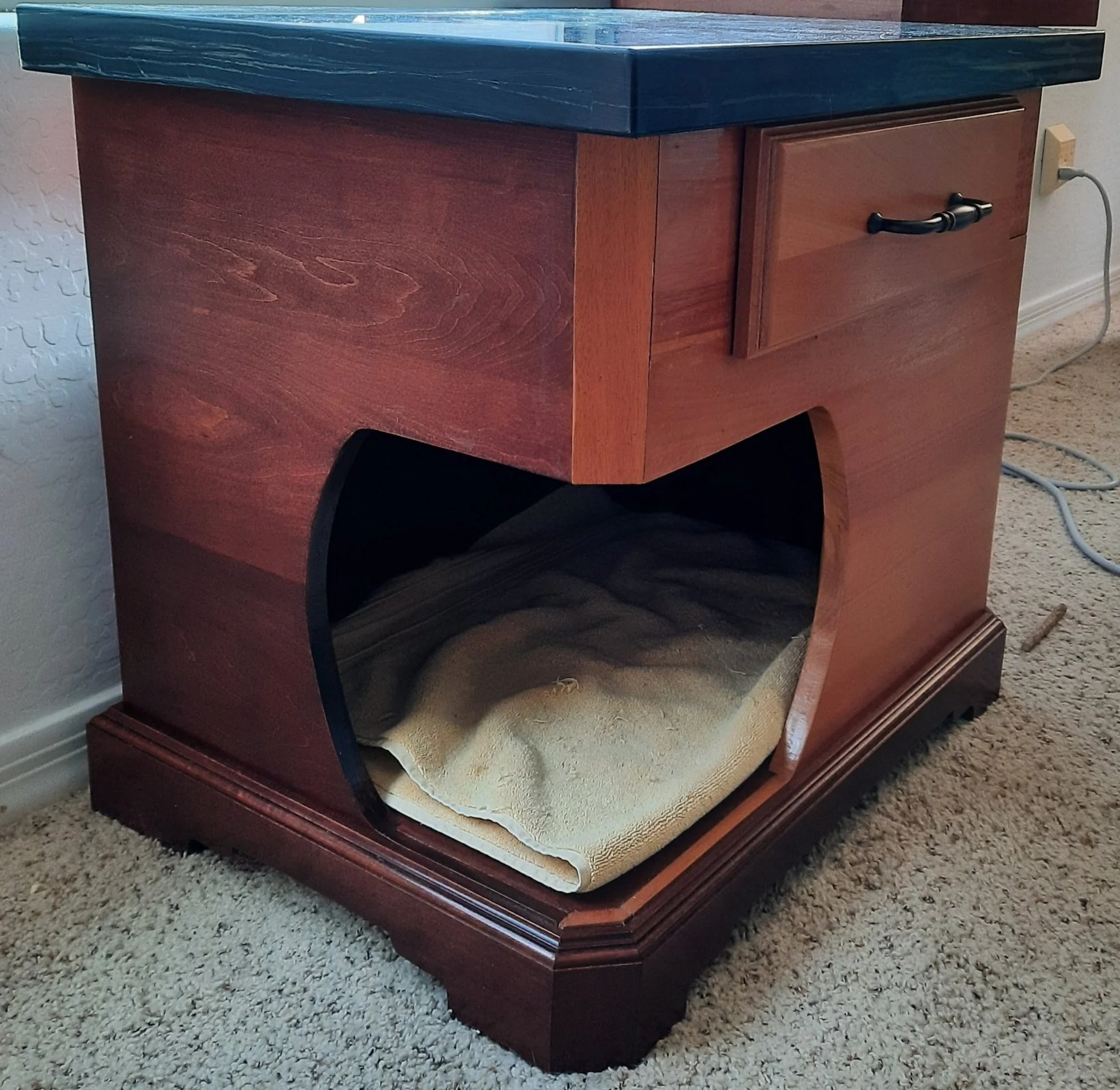 DIY Cat Bed and End Table or Nightstand Combo