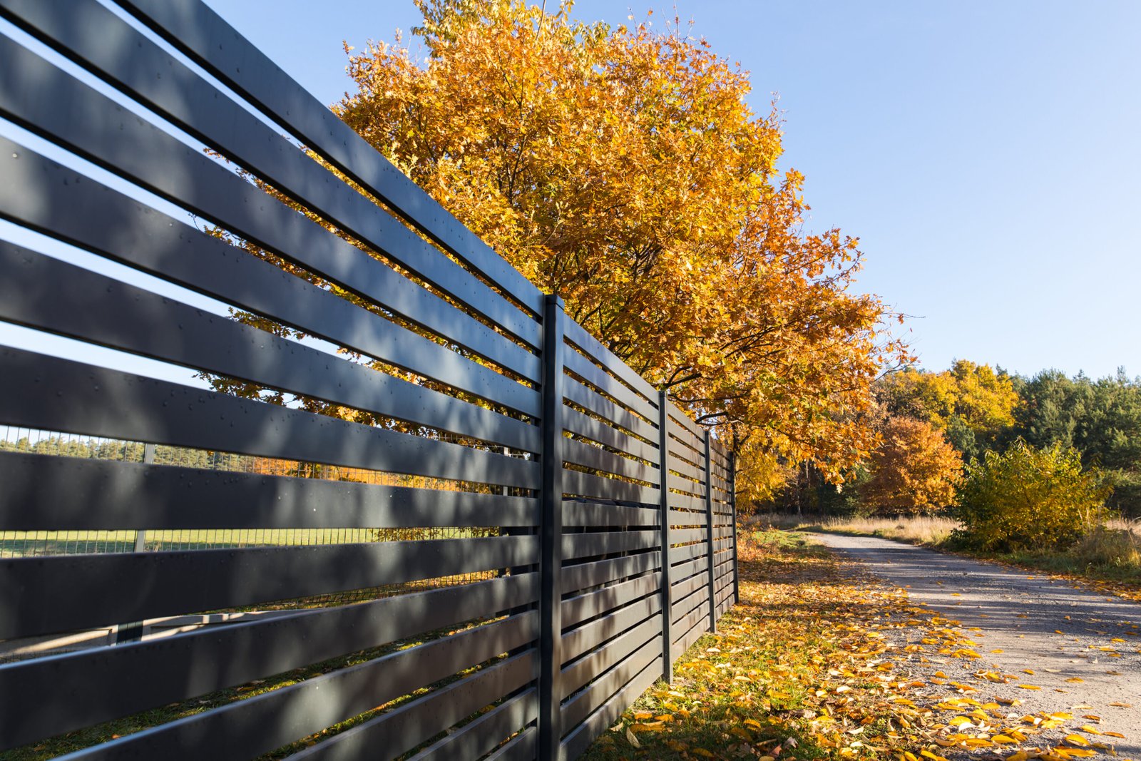 Edifort Luxury Aluminum Horizontal Fence Panel – 96″ x 72″ Modern Architectural Privacy Fencing with Post Selected by 7 Clients for Active Projects in the Past 48 Hours. Trusted by architects and